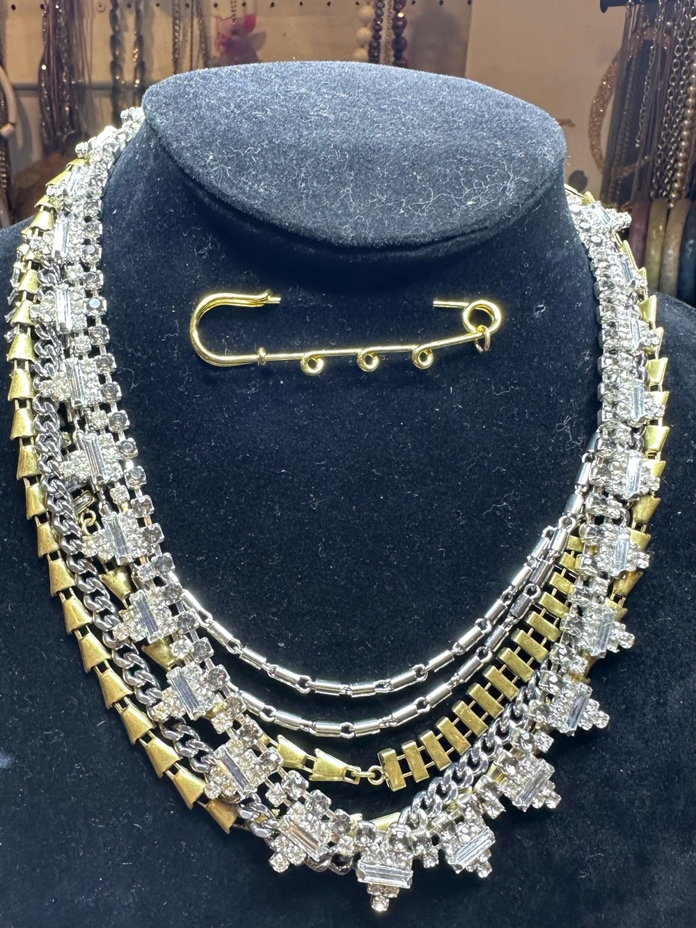 Stella and Dot Multi - Layered Sutton Statement Necklace